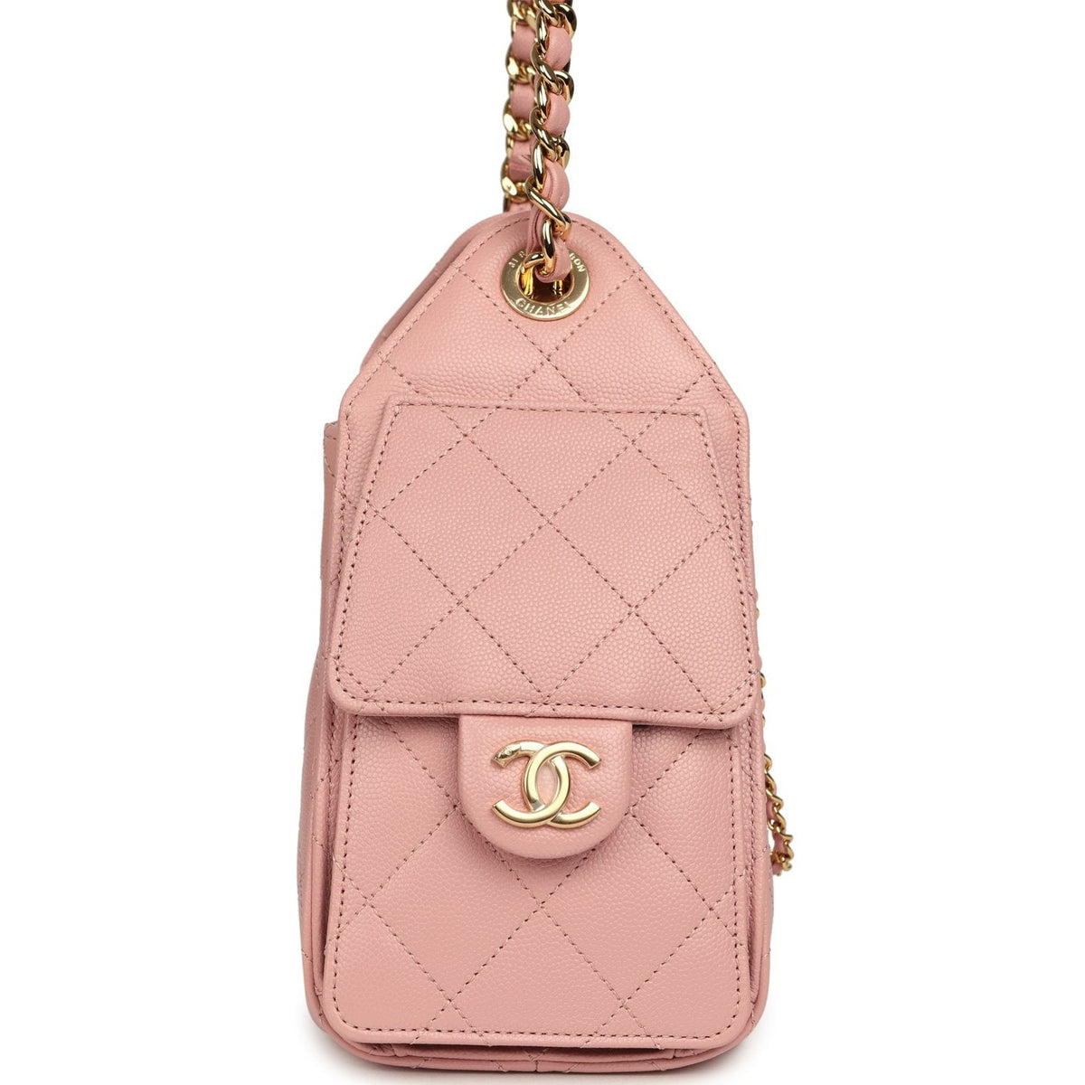 Chanel Mini 25 Hobo Bag Light Pink Caviar Gold Hardware