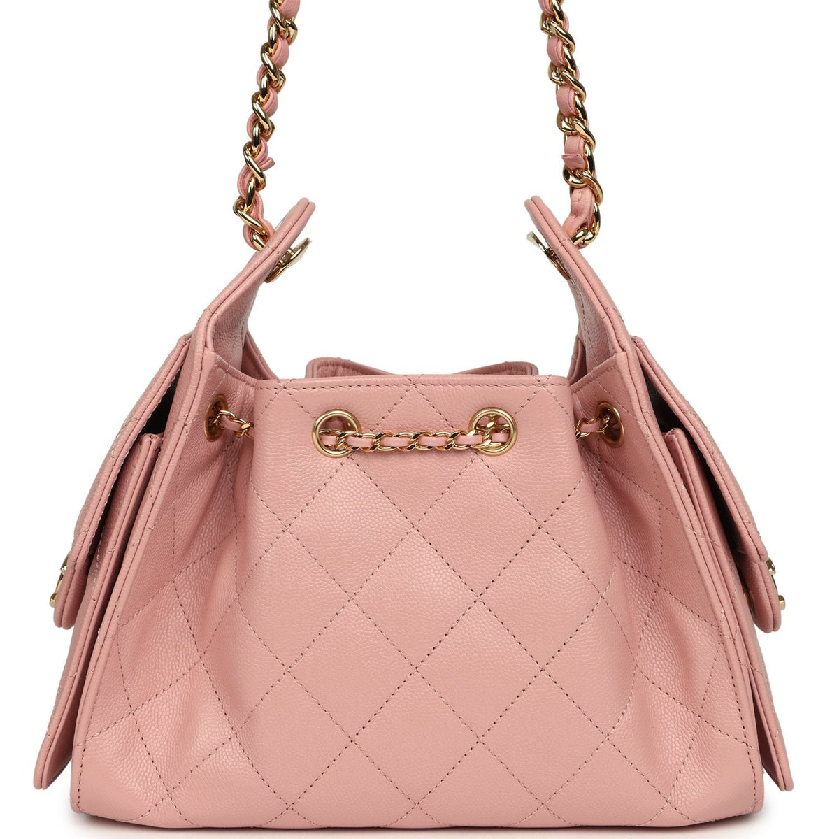 Chanel Mini 25 Hobo Bag Light Pink Caviar Gold Hardware