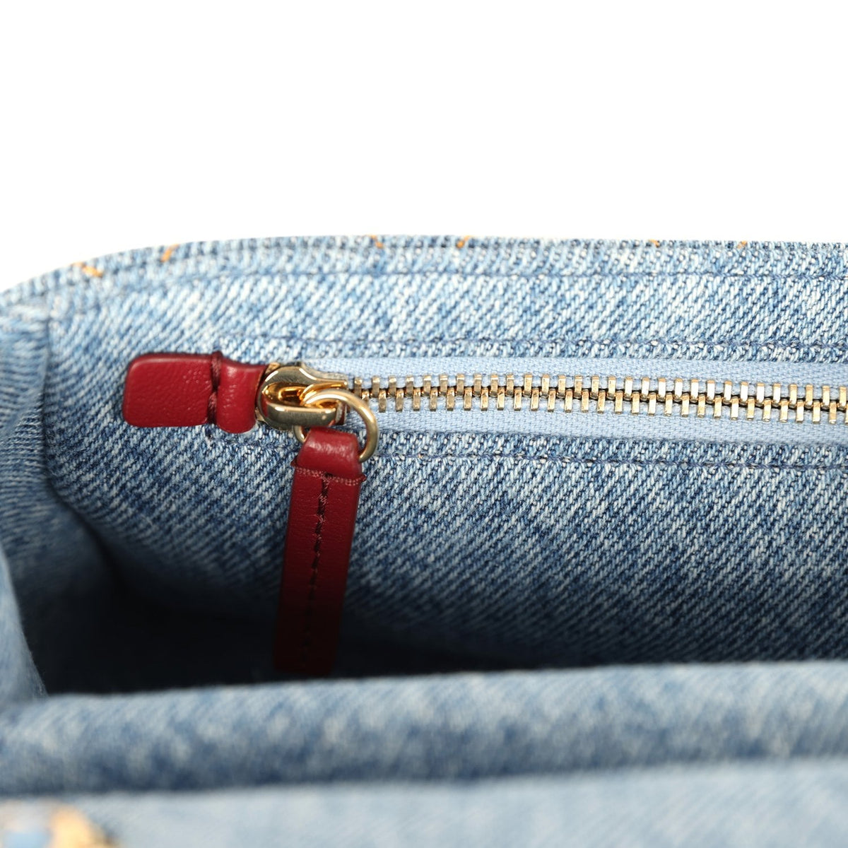 Chanel Mini "Souplissimo" Flap Bag Blue Denim Gold Hardware