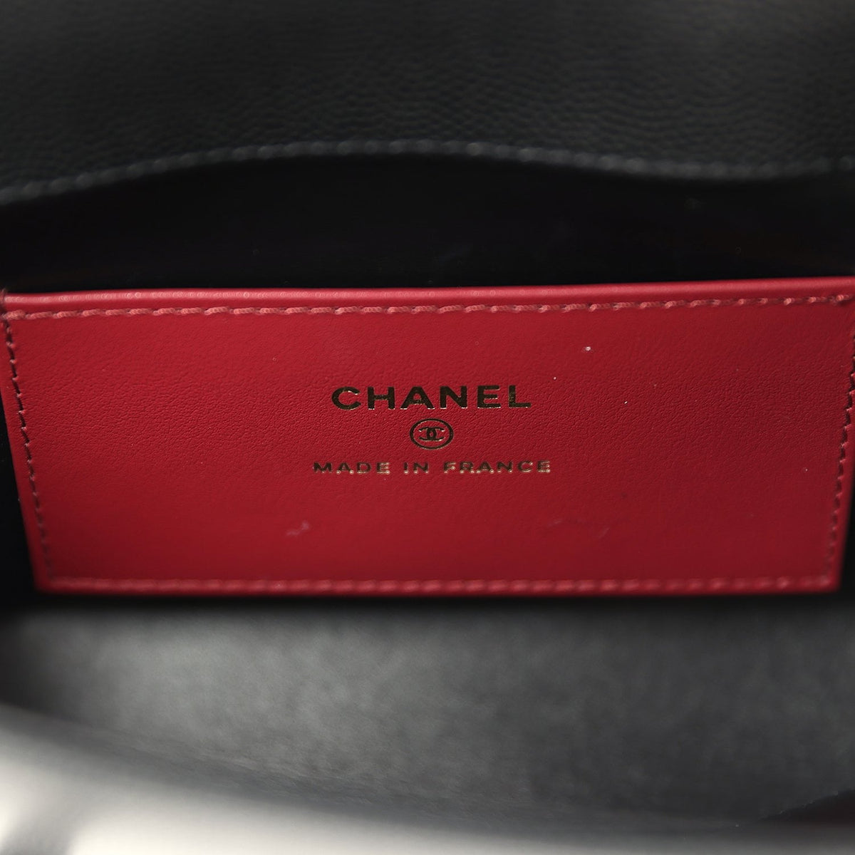 Chanel Mini Preppy Coco Clutch with Straps Black Shiny Caviar Brushed Gold Hardware