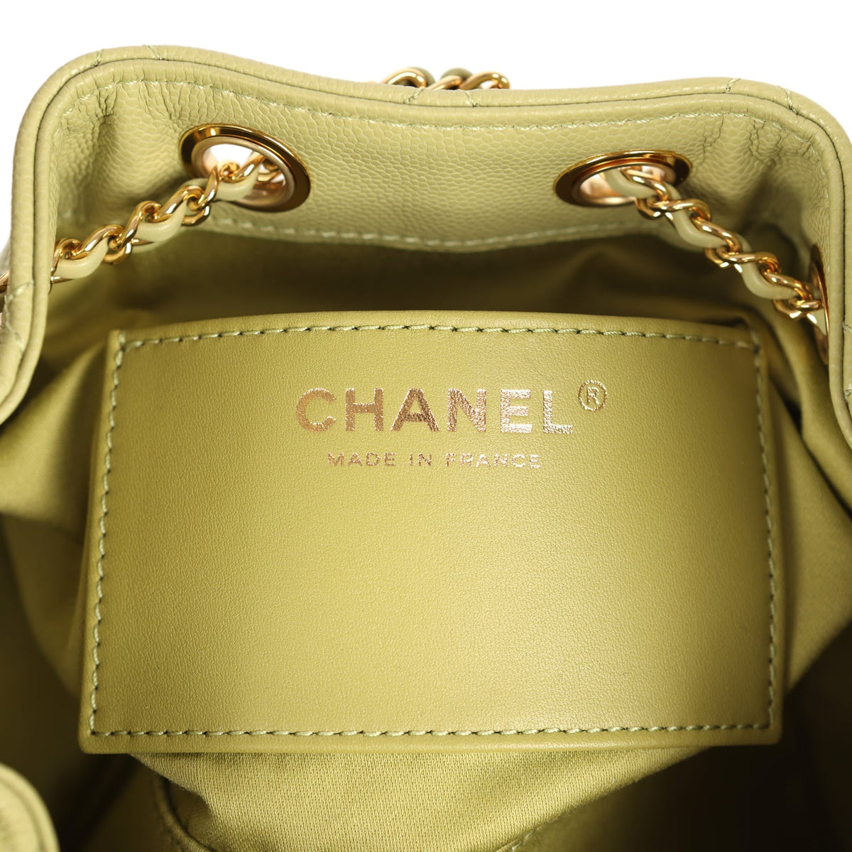 Chanel Mini 25 Hobo Bag Green Caviar Gold Hardware
