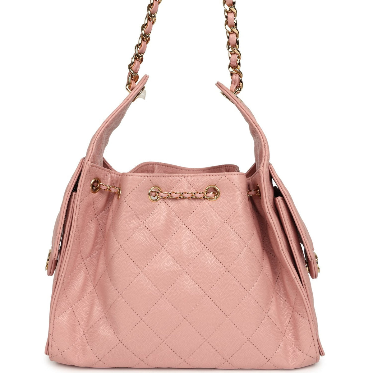 Chanel Small 25 Hobo Bag Light Pink Caviar Gold Hardware
