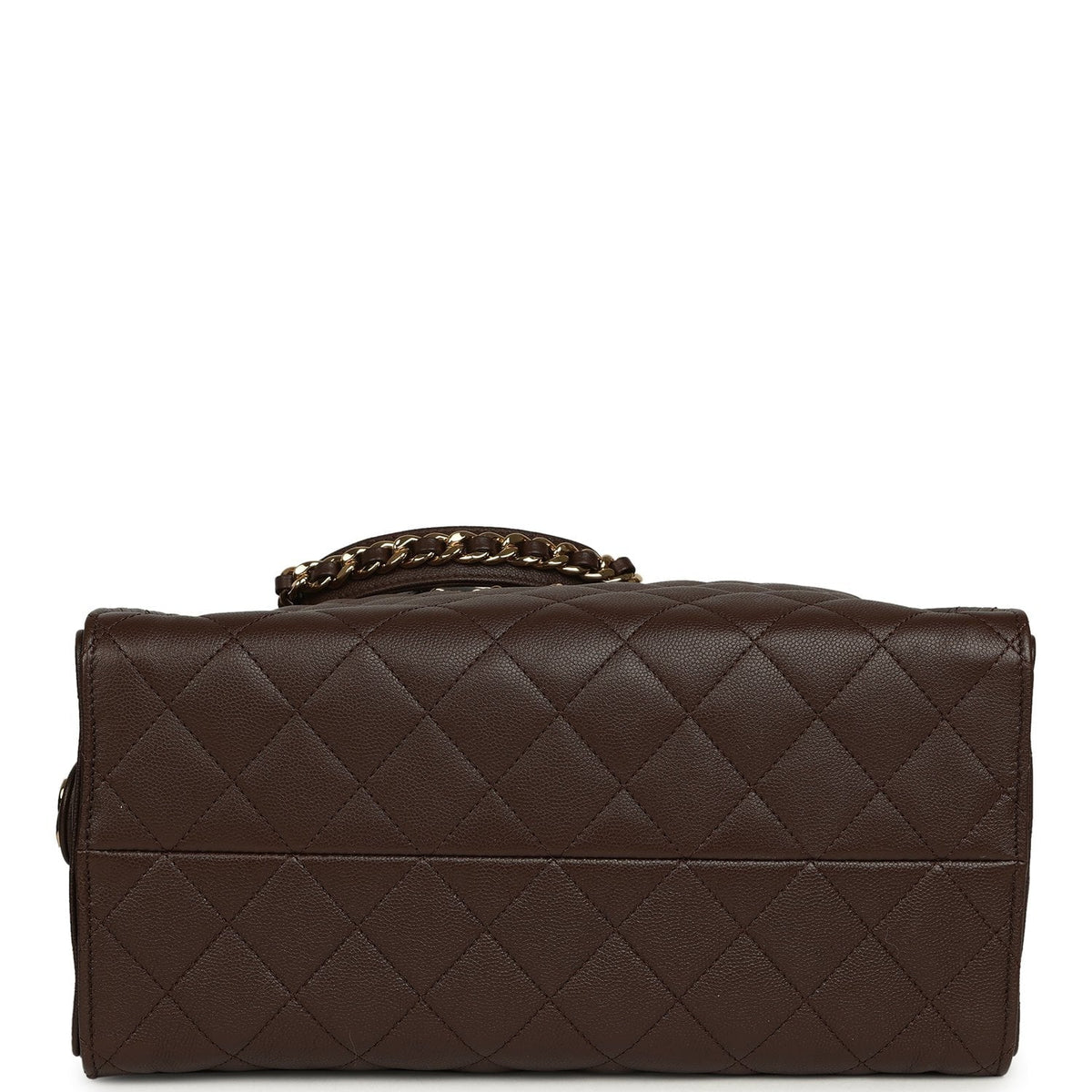 Chanel Medium 25 Hobo Bag Dark Brown Caviar Gold Hardware