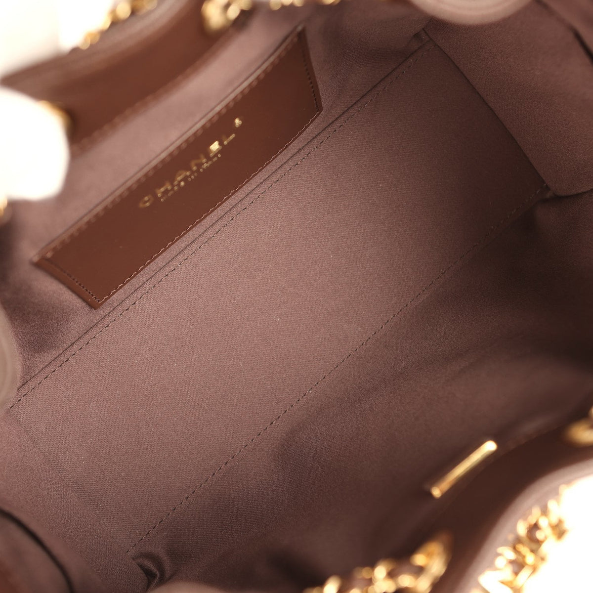 Chanel Mini 25 Hobo Bag Dark Brown Caviar Gold Hardware