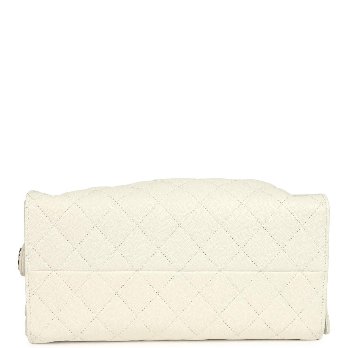 Chanel Medium 25 Hobo Bag White Caviar Gold Hardware