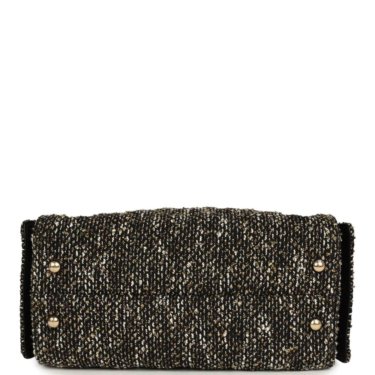 Chanel Small 25 Hobo Bag Black, White, Gold Tweed Bouclé Gold Hardware