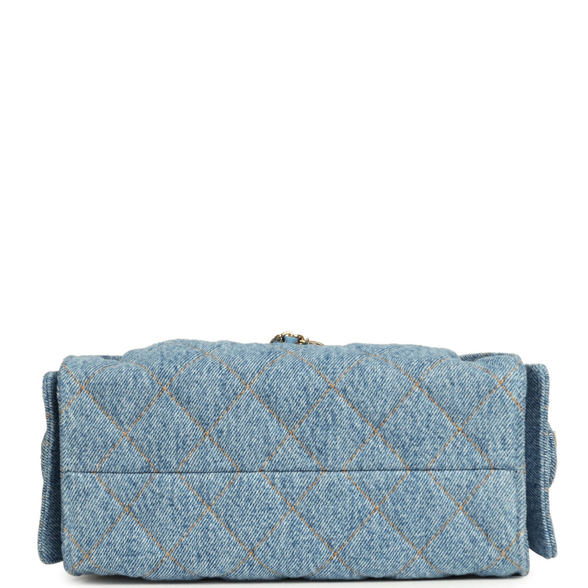 Chanel Mini 25 Hobo Bag Blue Washed Denim Gold Hardware
