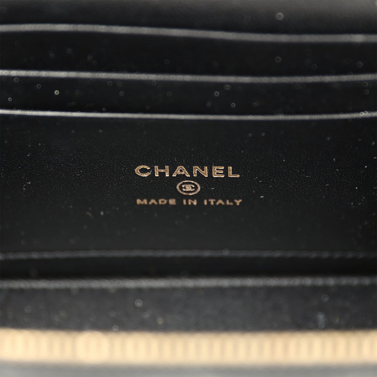Chanel Small Top Handle Vanity Case with Chain Black Lambskin Antique Gold Hardware