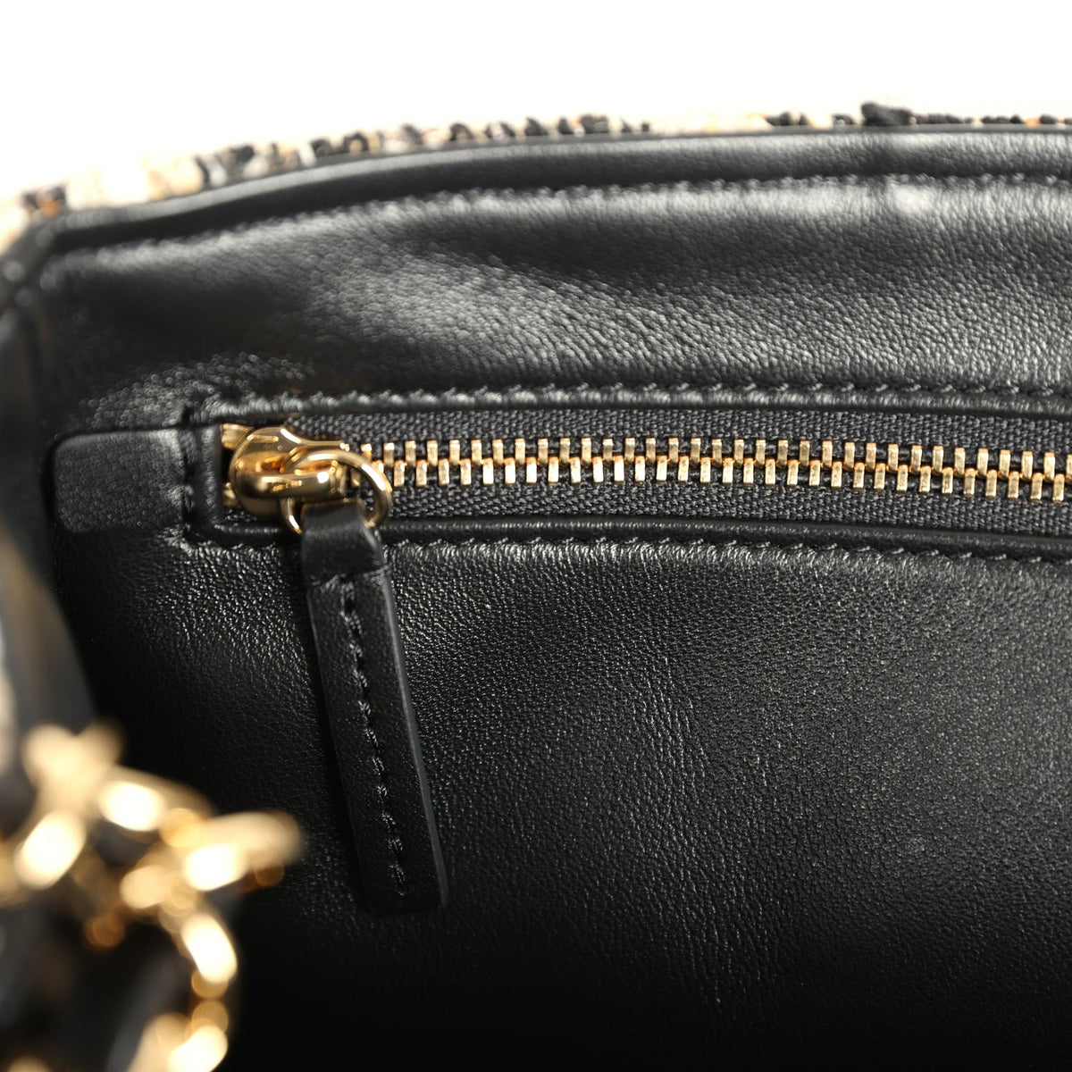 Chanel Maxi Leopard Print "Souplissimo" Small Flap Bag Brown, Black, White Tweed, Mixed Fibers Gold Hardware