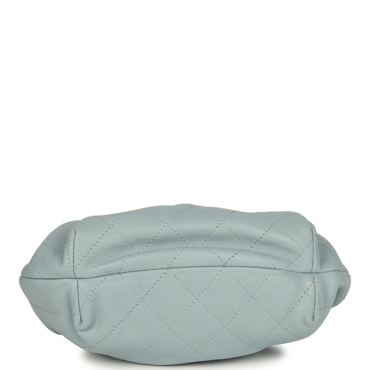 Chanel Small Pouch Light Blue Calfskin Tortoiseshell Hardware