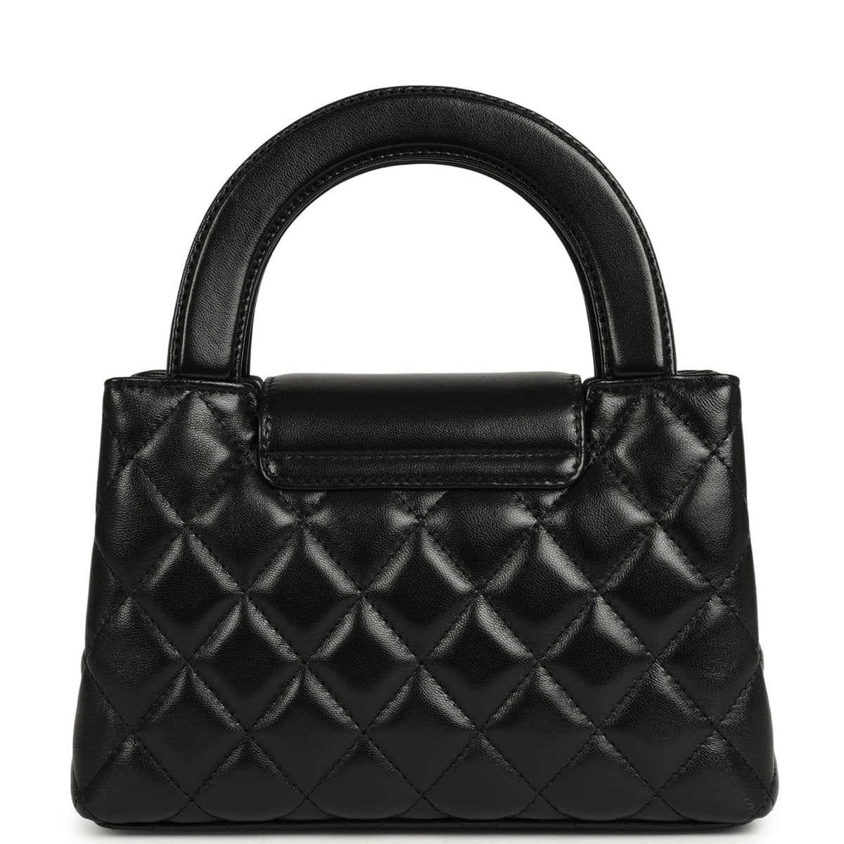 Chanel Small Kelly Shopper Black Shiny Lambskin Gold Hardware