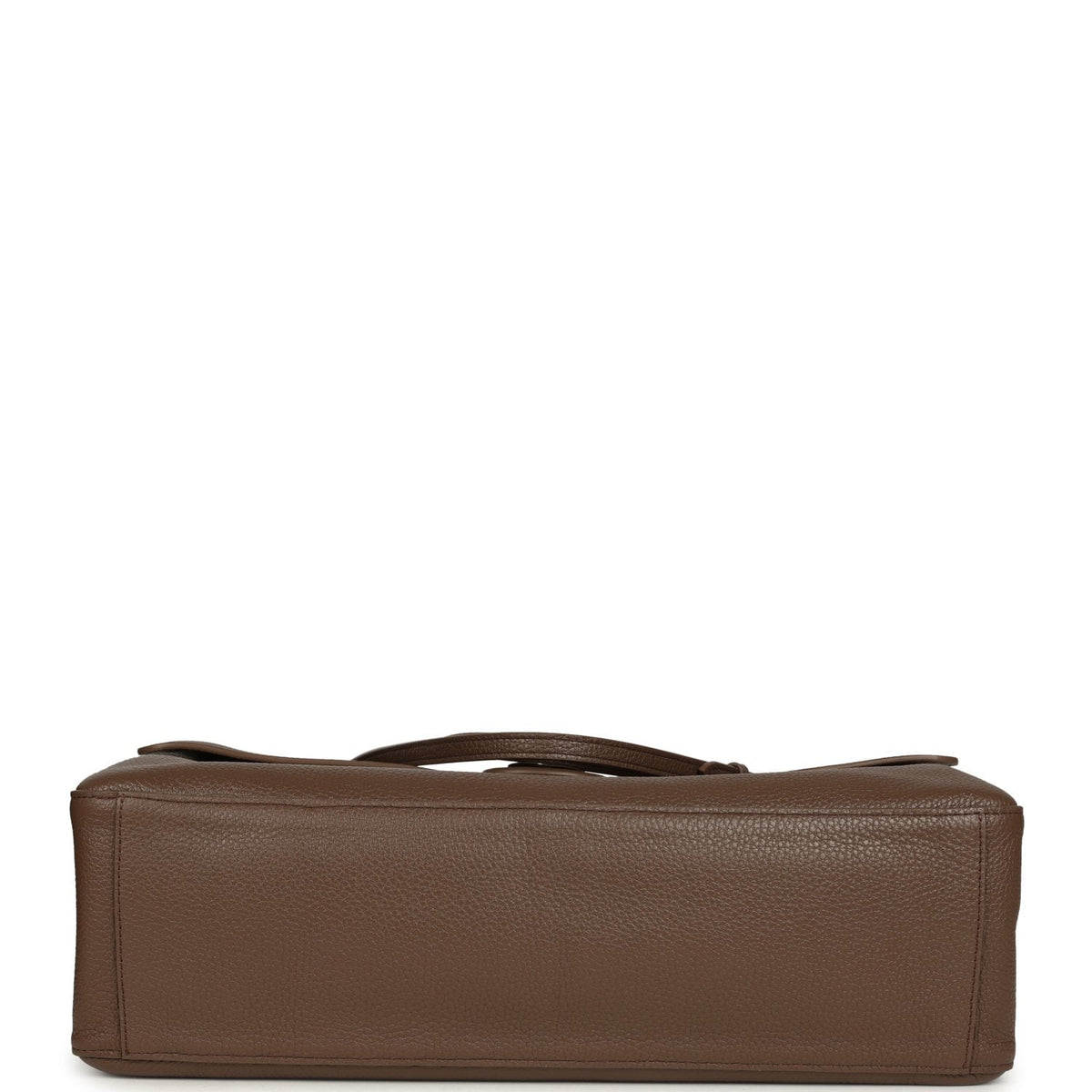 Chanel Maxi "Souplissimo" Large Flap Bag Light Brown Grained Calfskin Silver Hardware