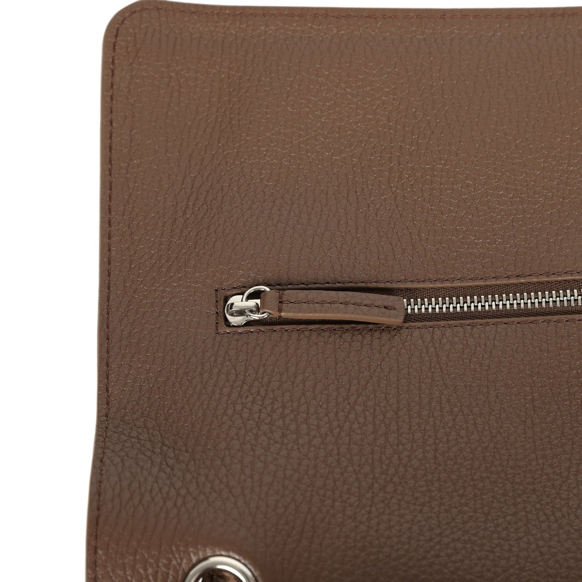 Chanel Maxi "Souplissimo" Large Flap Bag Light Brown Grained Calfskin Silver Hardware