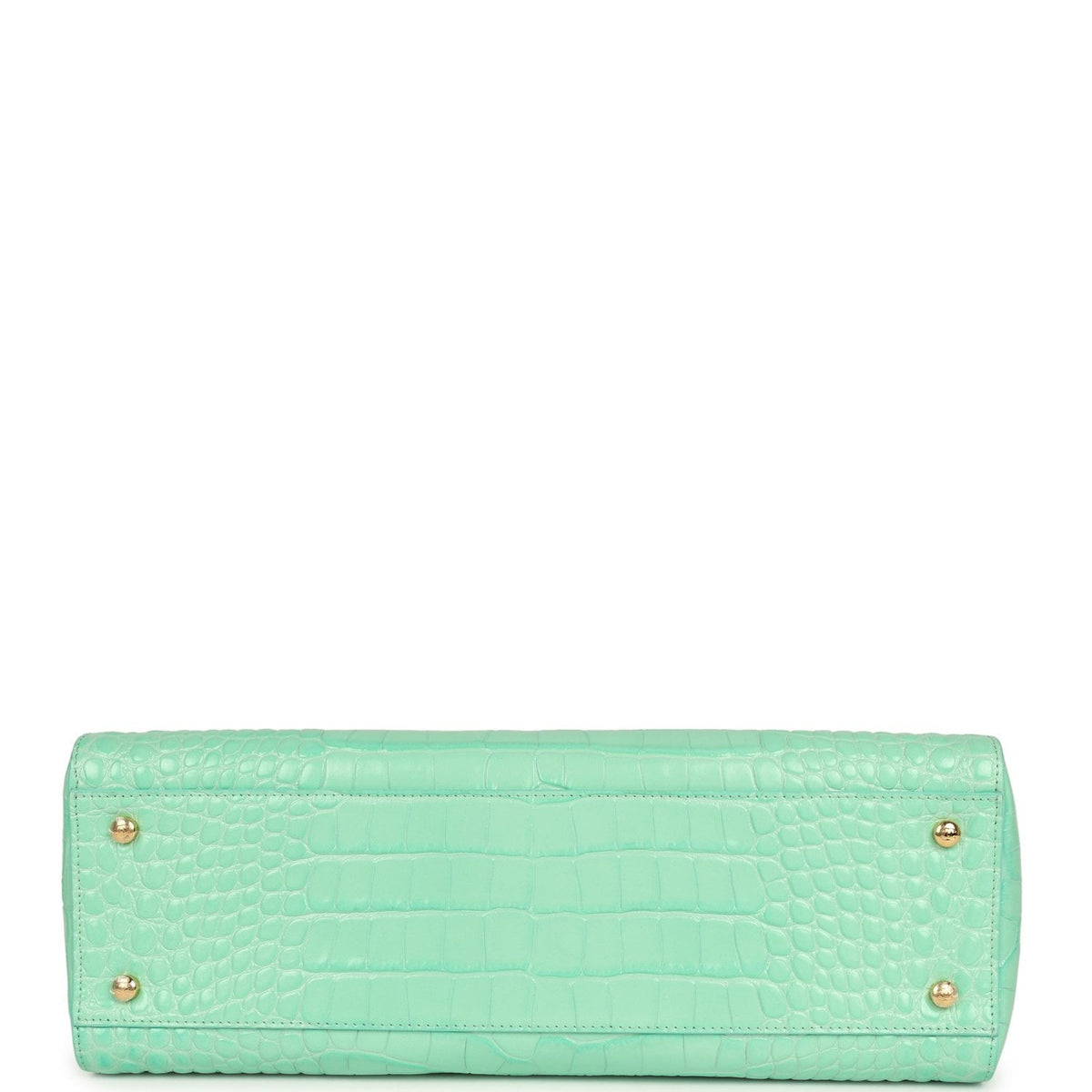 Chanel Small Cerf Shopping Bag Teal Croc Embossed Calfskin Gold Hardware