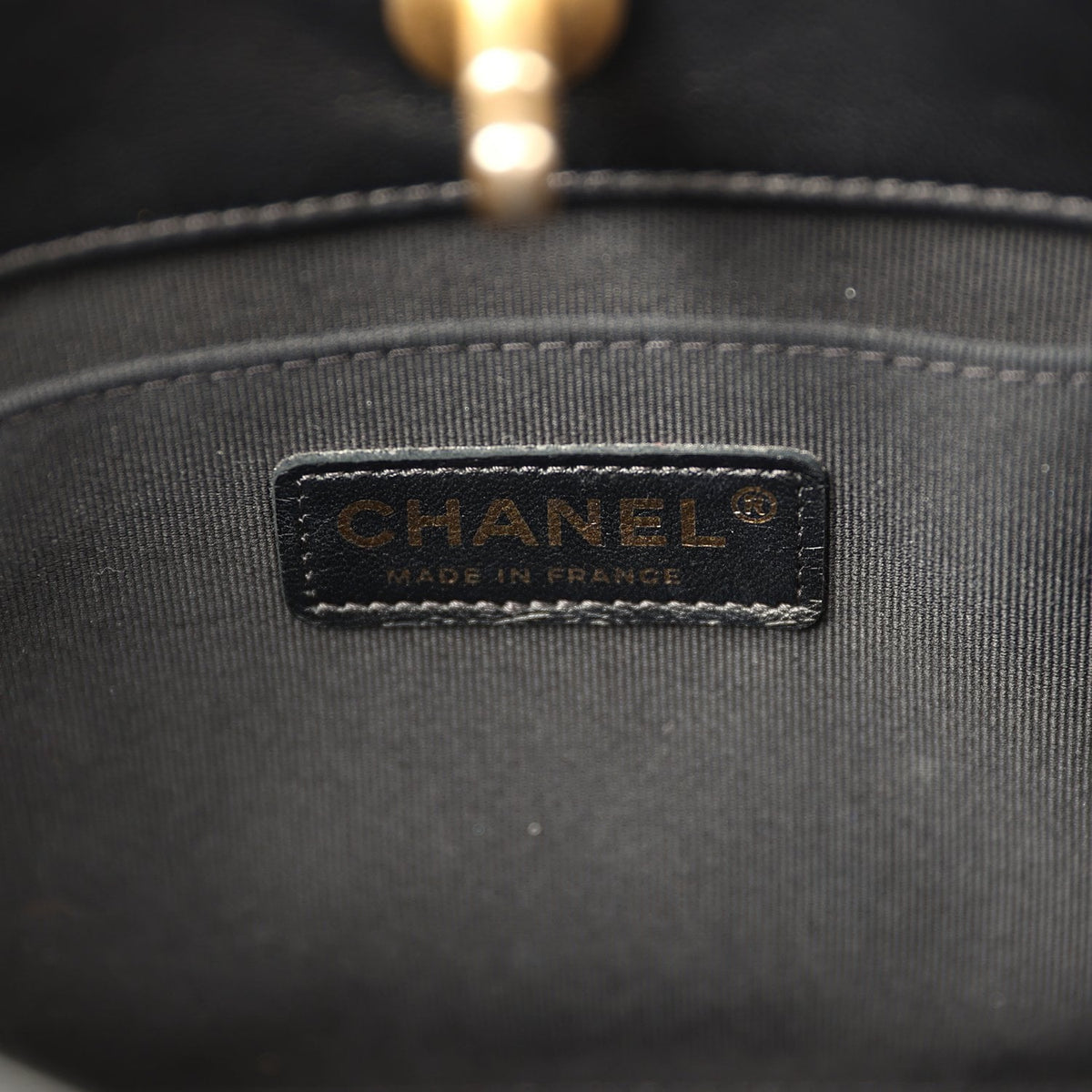 Pre-owned Chanel Crush On Chains Hobo Bag Black Lambskin Antique Gold Hardware