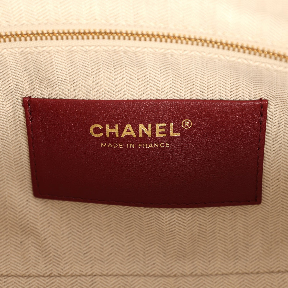 Chanel Maxi "Camerissimo" Camera Case Camera Case Dark Beige Suede Gold Hardware