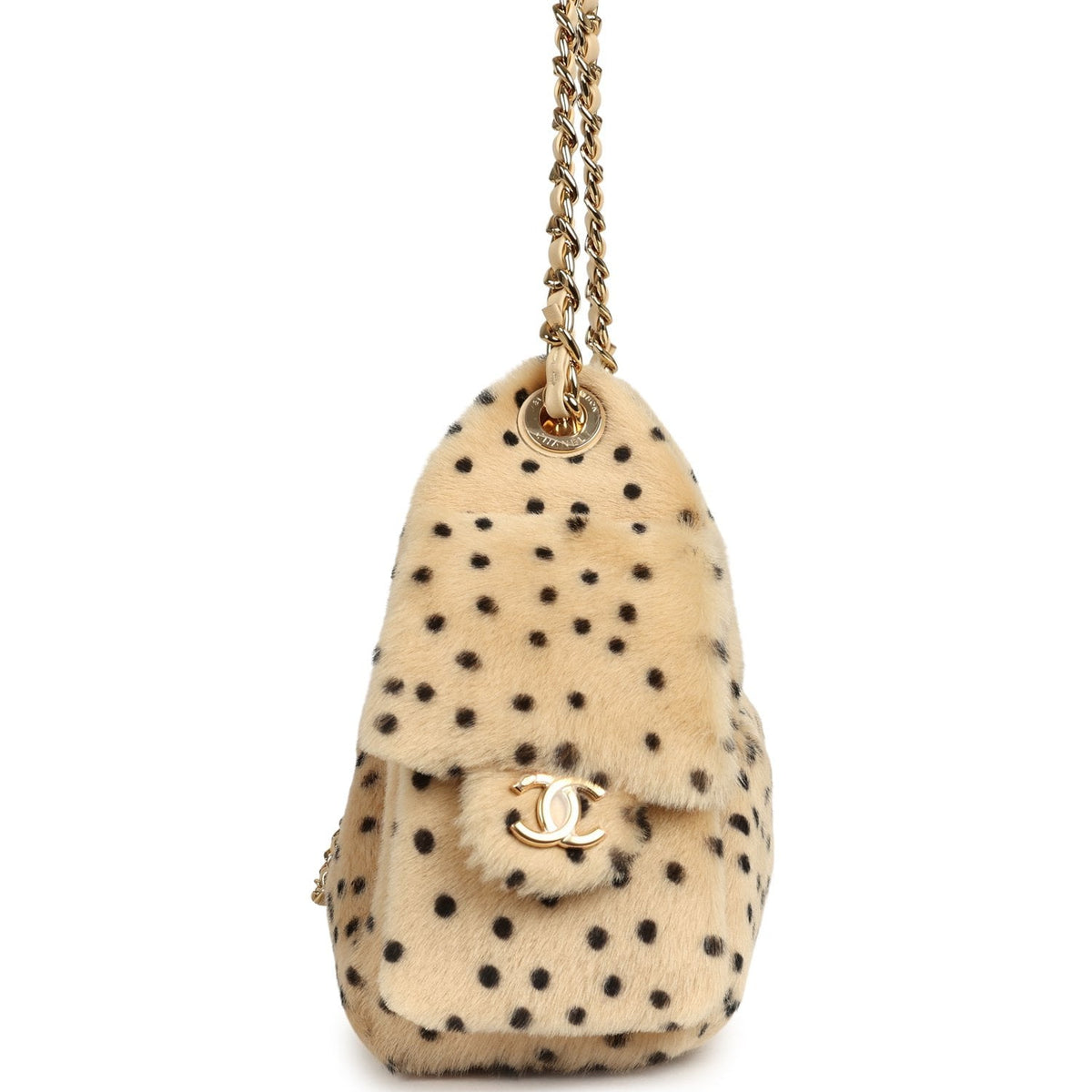 Chanel Mini 25 Hobo Bag "Cheetah Print" Calf Hair Gold Hardware