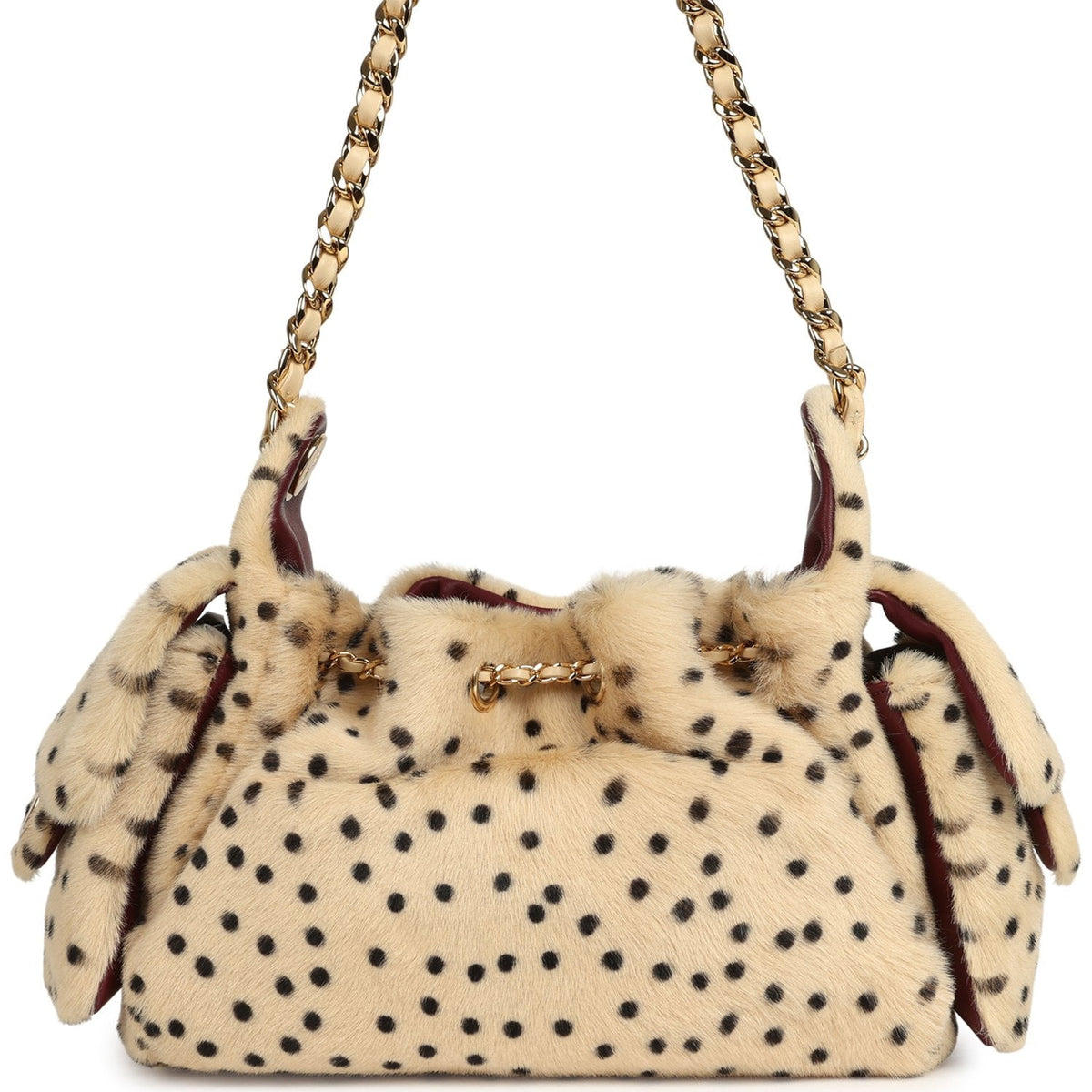 Chanel Mini 25 Hobo Bag "Cheetah Print" Calf Hair Gold Hardware