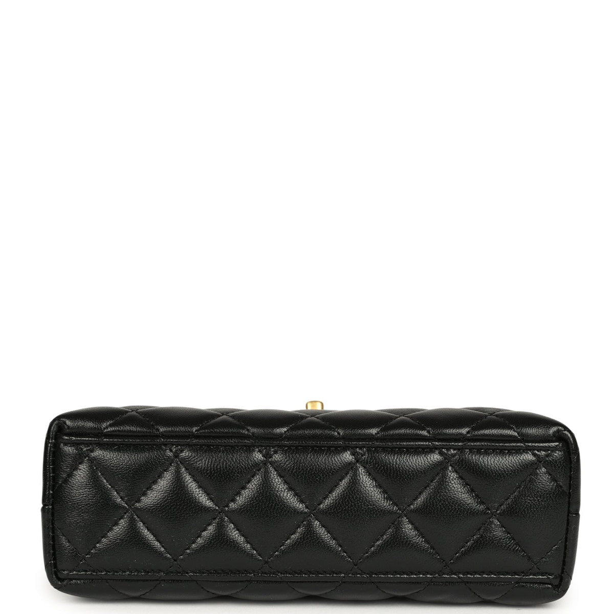 Chanel Small Kelly Shopper Black Shiny Lambskin Brushed Gold Hardware