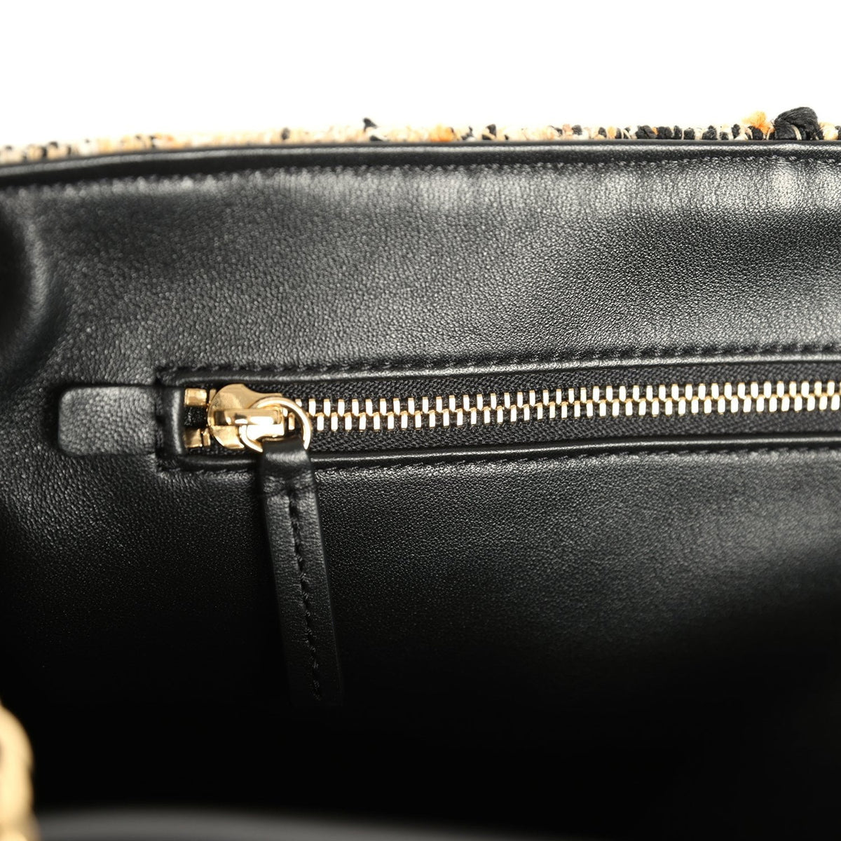 Chanel Maxi Leopard Print "Souplissimo" Large Flap Bag Brown, Black, White Tweed, Mixed Fibers Gold Hardware