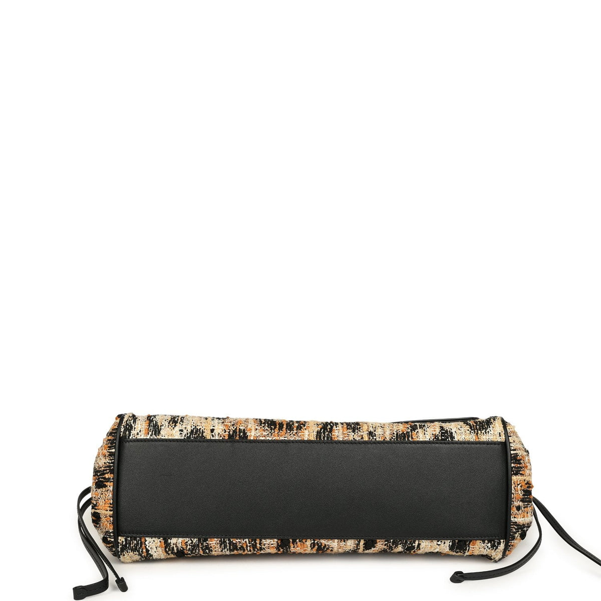 Chanel Small Leopard Print "Urban Essential" East West Shopping Tote Black Calfskin, Brown, Black, White Tweed, Mixed Fibers Gold Hardware