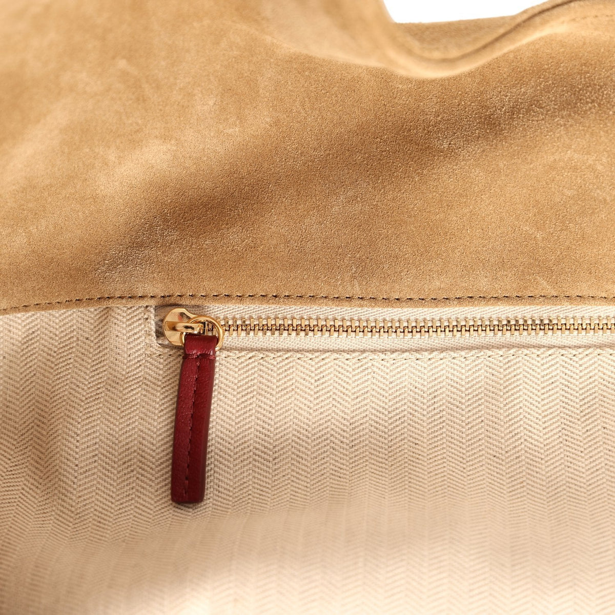 Chanel Maxi CC Cabas Hobo Bag Dark Beige Suede Gold Hardware