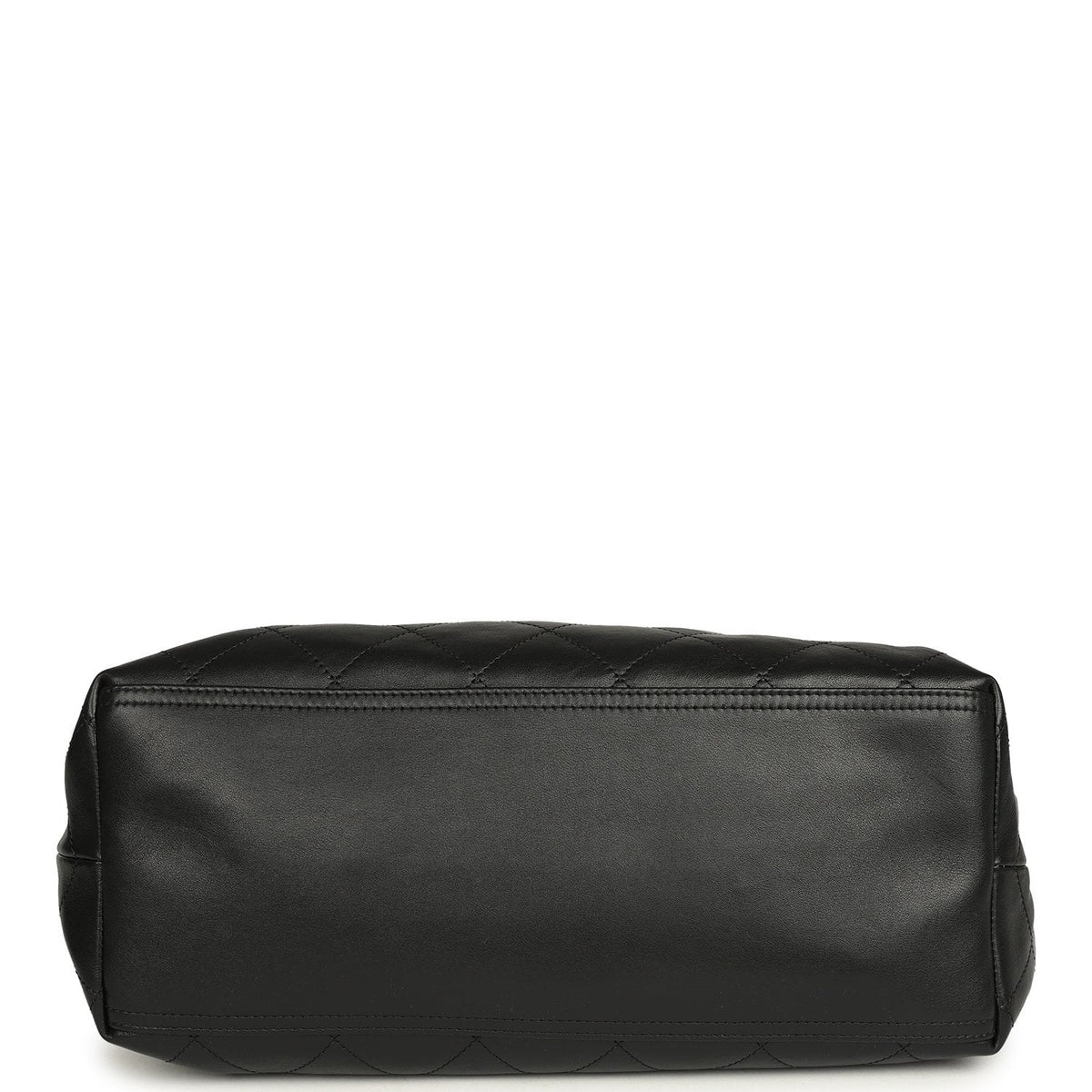Chanel Small CC Cabas Hobo Bag Black Calfskin Gold Hardware