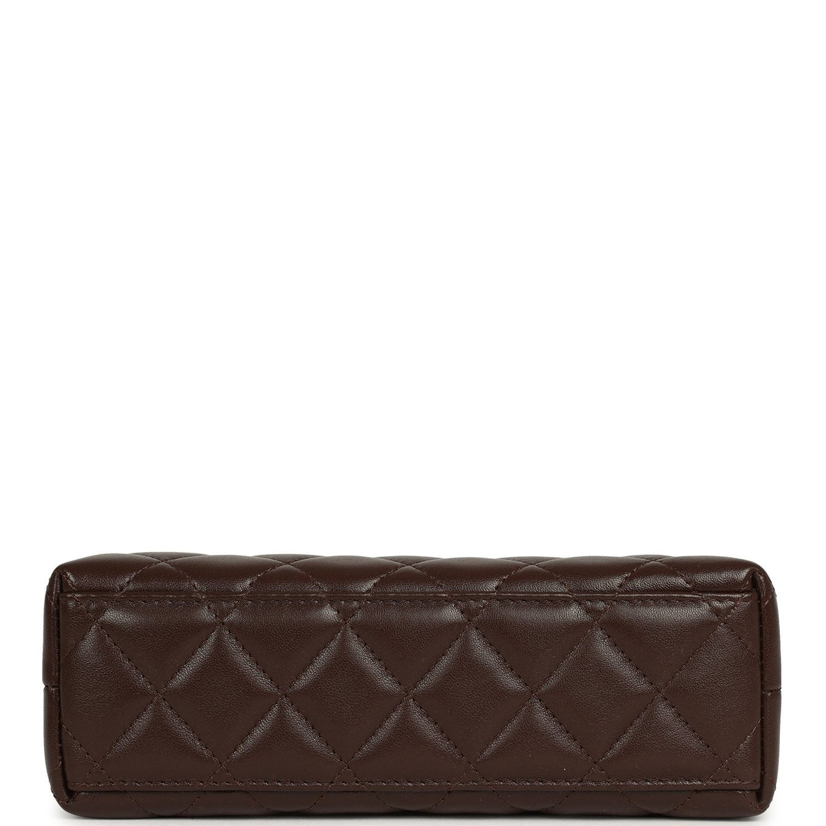 Chanel Small Kelly Shopper Dark Brown Lambskin Gold Hardware