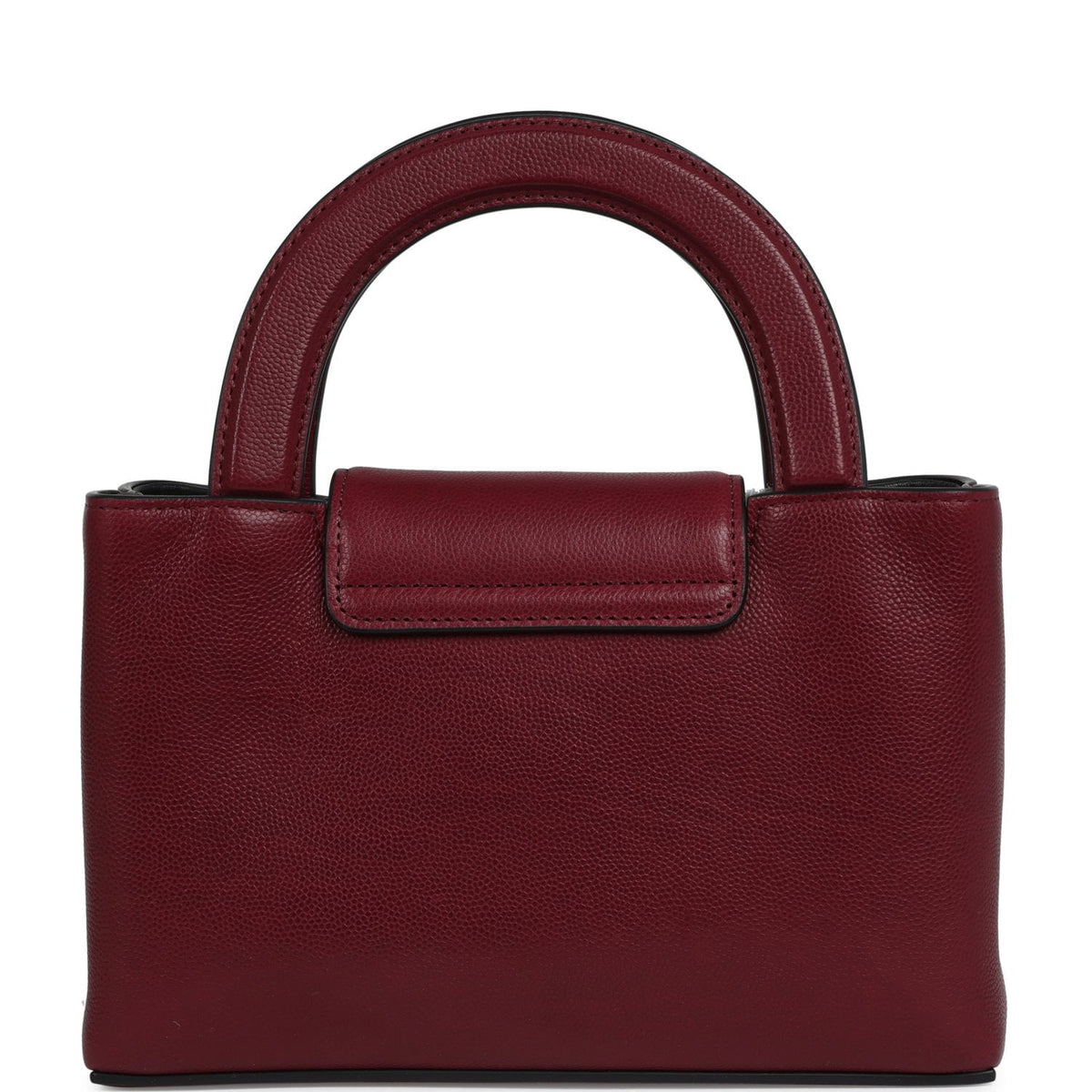 Chanel Small Kelly Shopper Dark Burgundy Caviar Gold Hardware