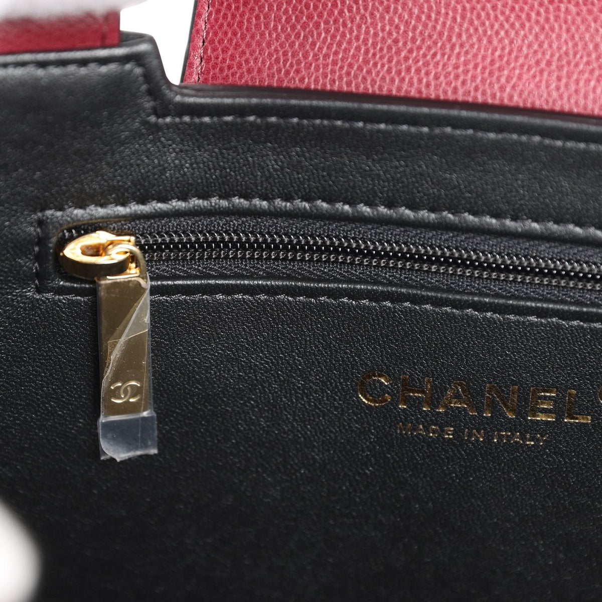 Chanel Small Kelly Shopper Dark Burgundy Caviar Gold Hardware