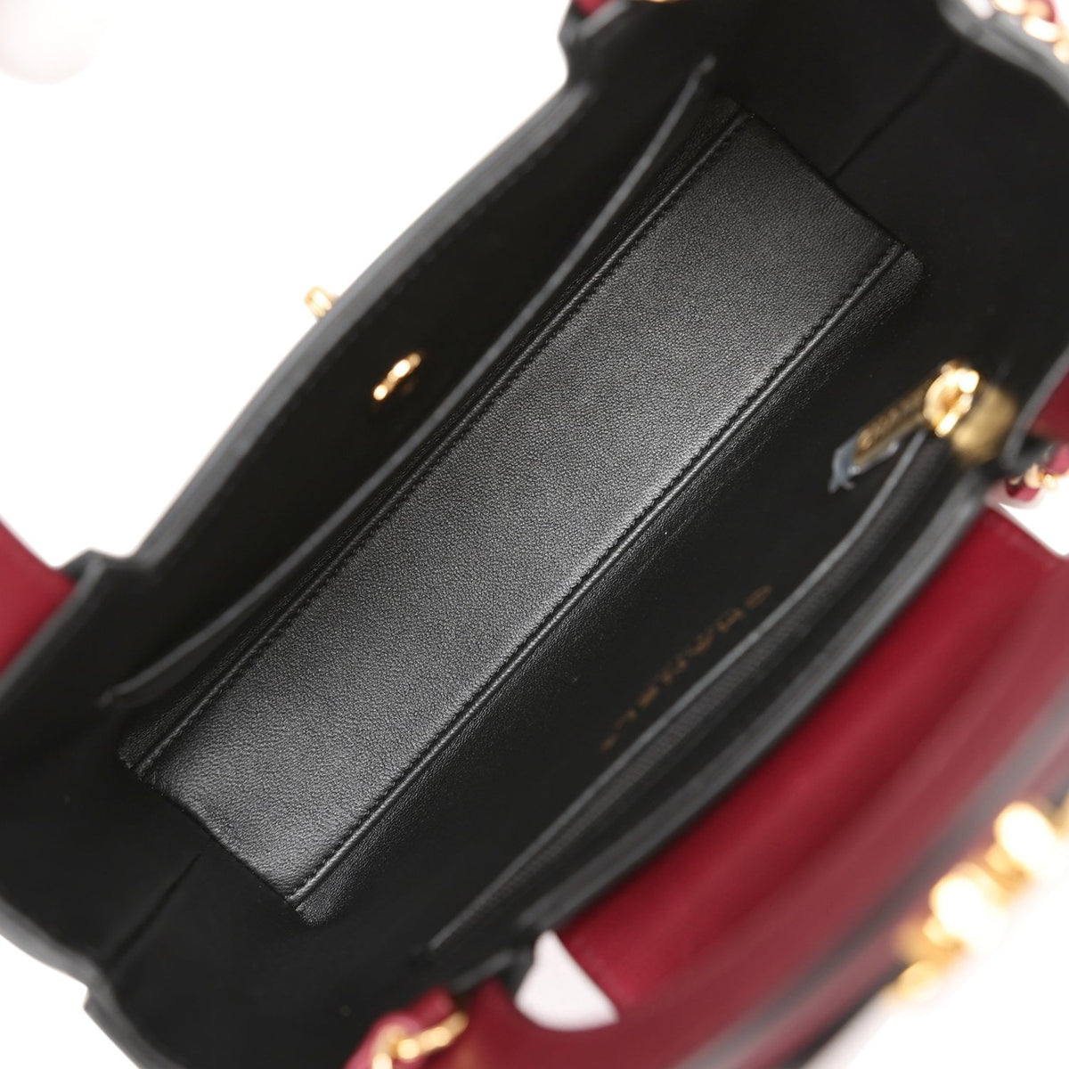Chanel Small Kelly Shopper Dark Burgundy Caviar Gold Hardware