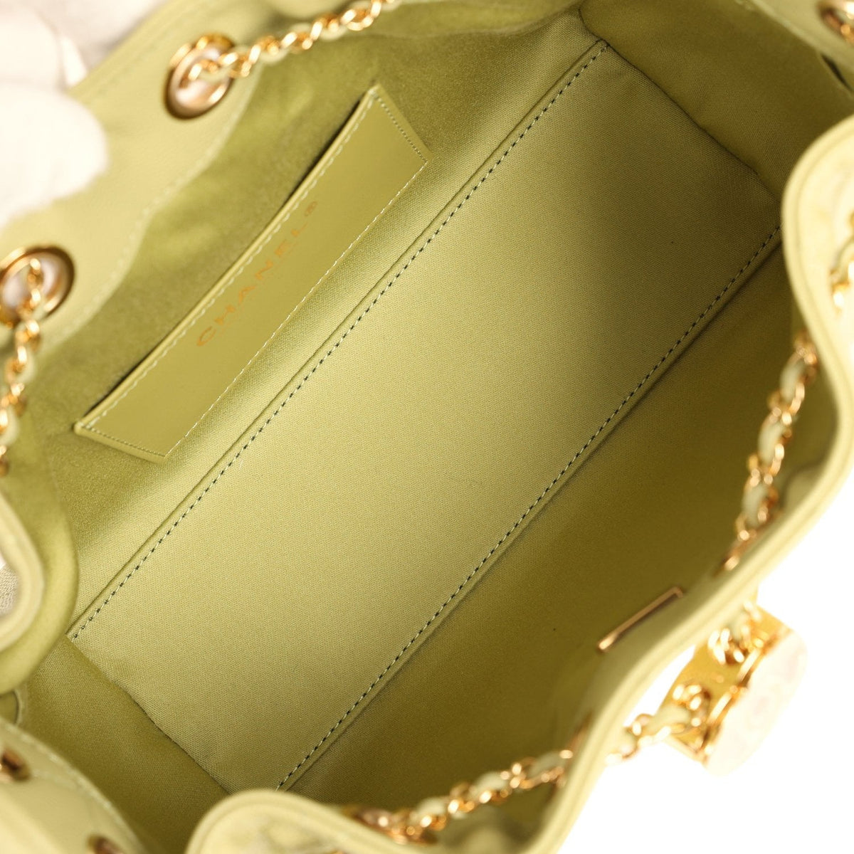 Chanel Mini 25 Hobo Bag Green Caviar Gold Hardware