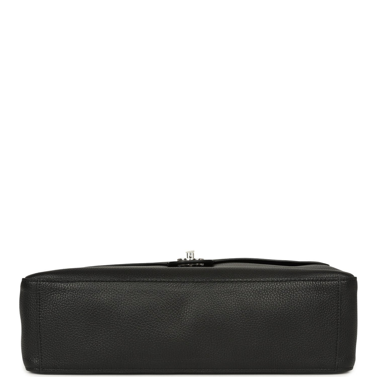 Chanel Maxi "Souplissimo" Large Flap Bag Black Grained Calfskin Silver Hardware