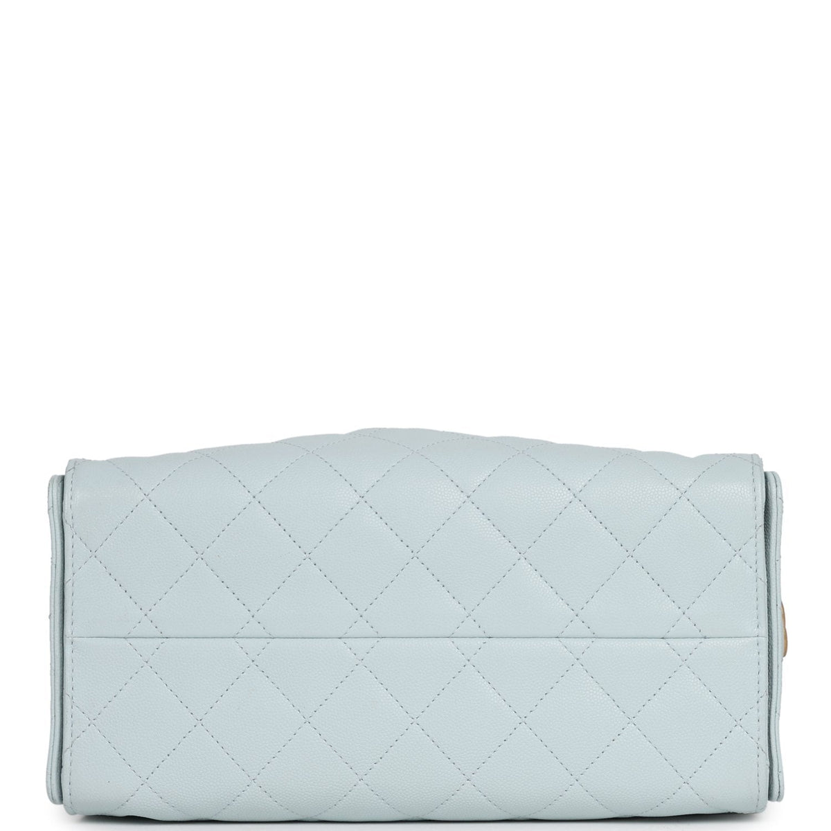 Pre-owned Chanel Small 25 Hobo Bag Light Blue Caviar Antique Gold Hardware