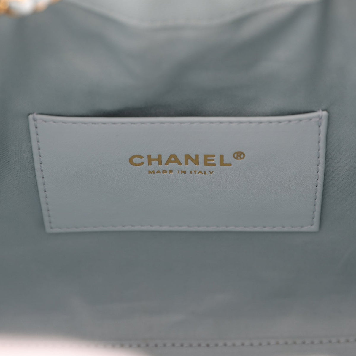Pre-owned Chanel Small 25 Hobo Bag Light Blue Caviar Antique Gold Hardware