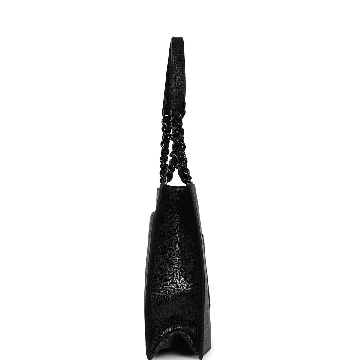 Chanel Large "My Everything" Shopping Tote So Black Caviar Black Hardware