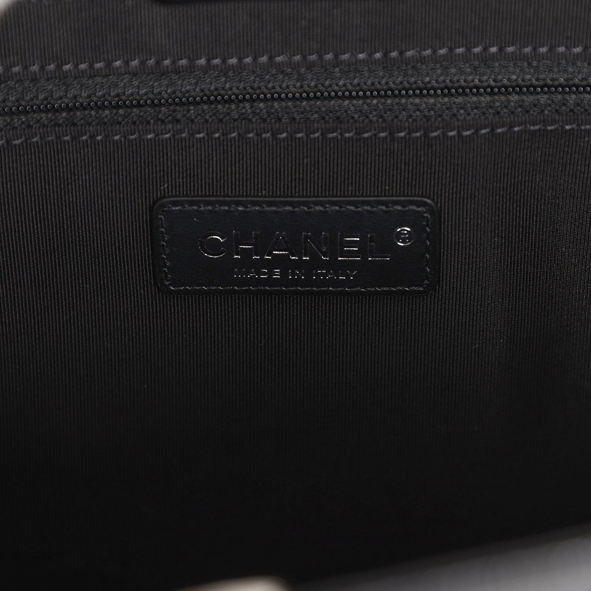 Chanel Large "My Everything" Shopping Tote So Black Caviar Black Hardware