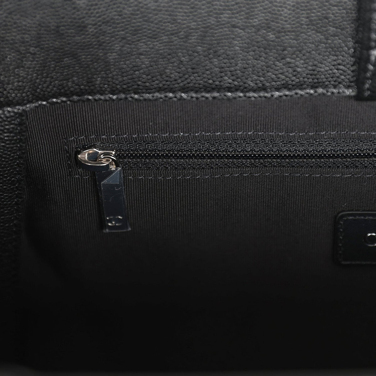 Chanel Large "My Everything" Shopping Tote So Black Caviar Black Hardware