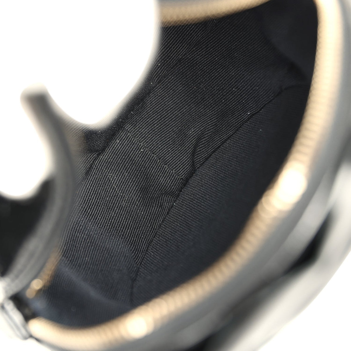 Chanel Camellia Round Clutch with Chain Black Patent Aged Calfskin Brushed Gold Hardware