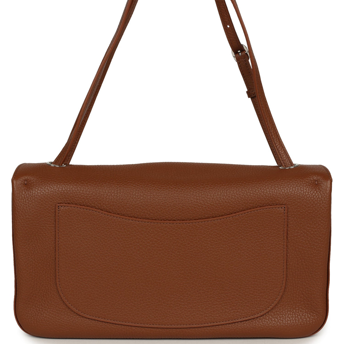Chanel Maxi "Souplissimo" Small Flap Bag Camel Grained Calfskin Silver Hardware