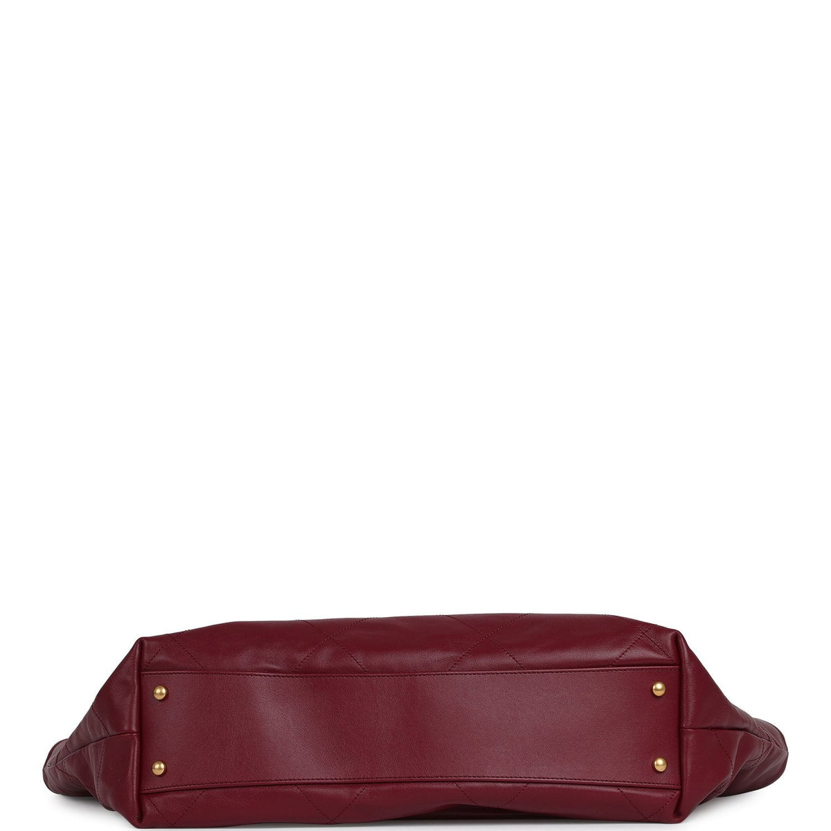 Chanel Maxi Coco Shopping Bag Burgundy Shiny Calfskin Antique Gold Hardware