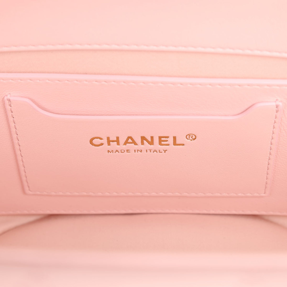 Chanel Small Shopping Tote Bag Beige Raffia and Light Pink Lambskin Light Gold Hardware