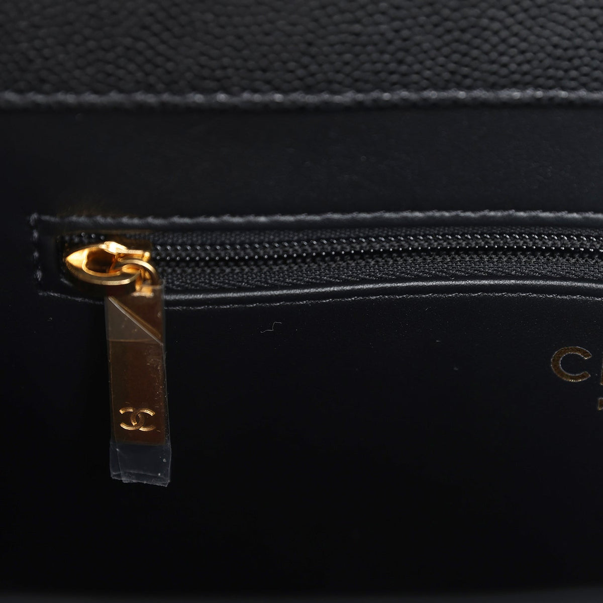 Chanel Small Preppy Coco Flap Bag Black Shiny Caviar Brushed Gold Hardware