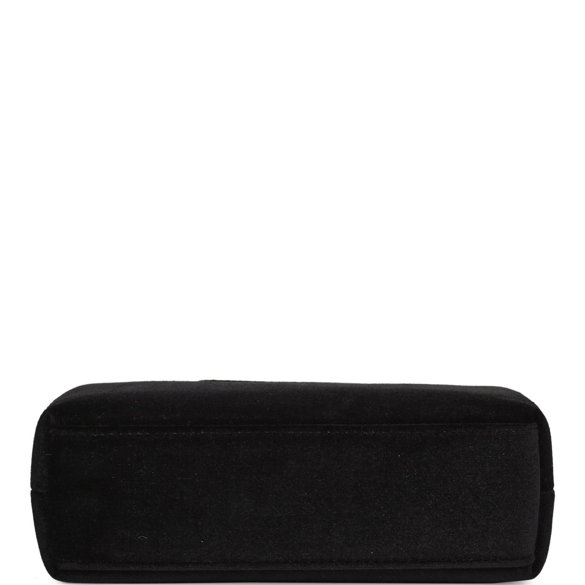 Chanel Small Kelly Shopper Black Velvet Crystal Light Gold Hardware