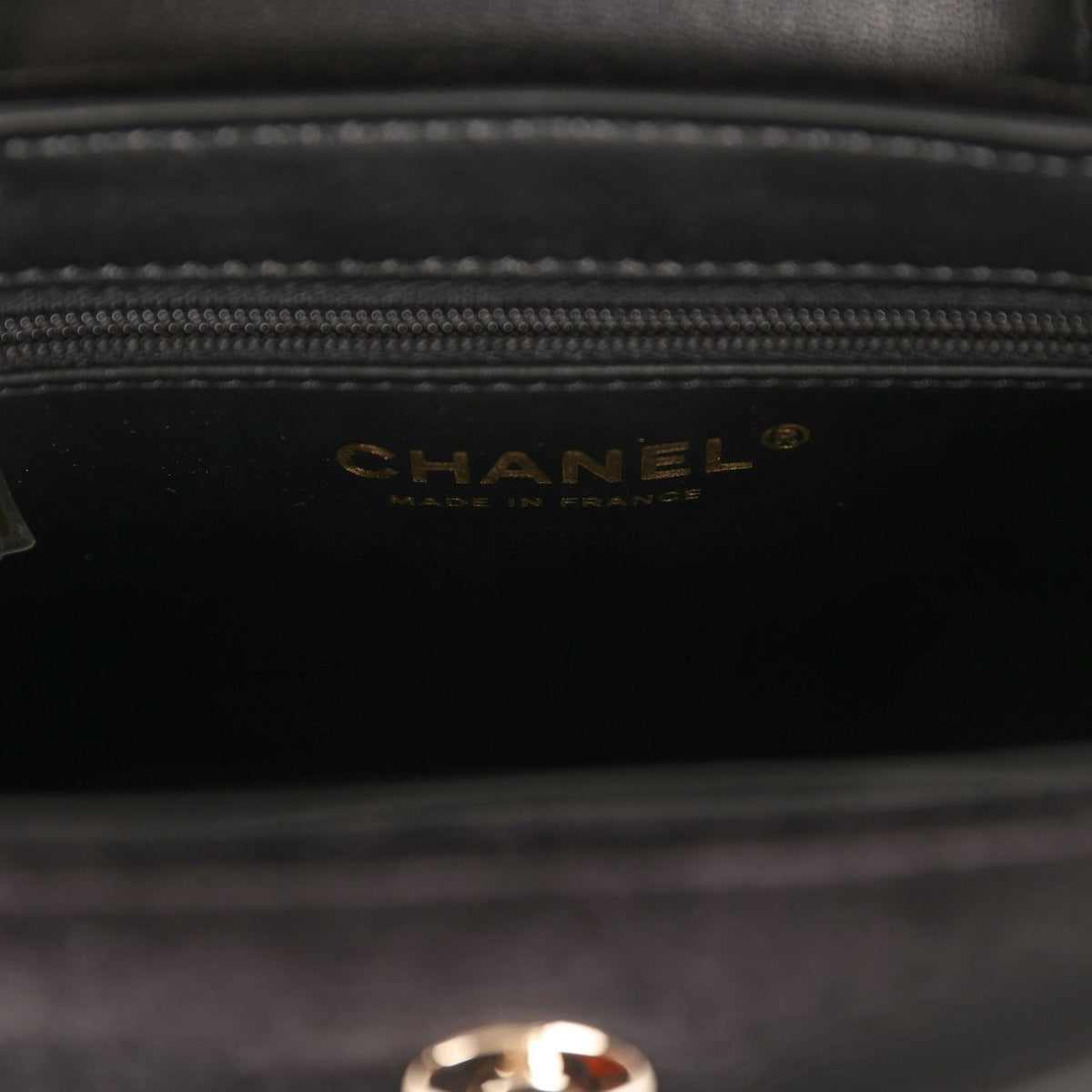 Chanel Small Kelly Shopper Black Velvet Crystal Light Gold Hardware