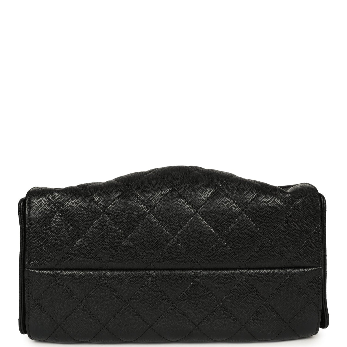 Pre-owned Chanel Mini 25 Hobo Bag Black Caviar Antique Gold Hardware