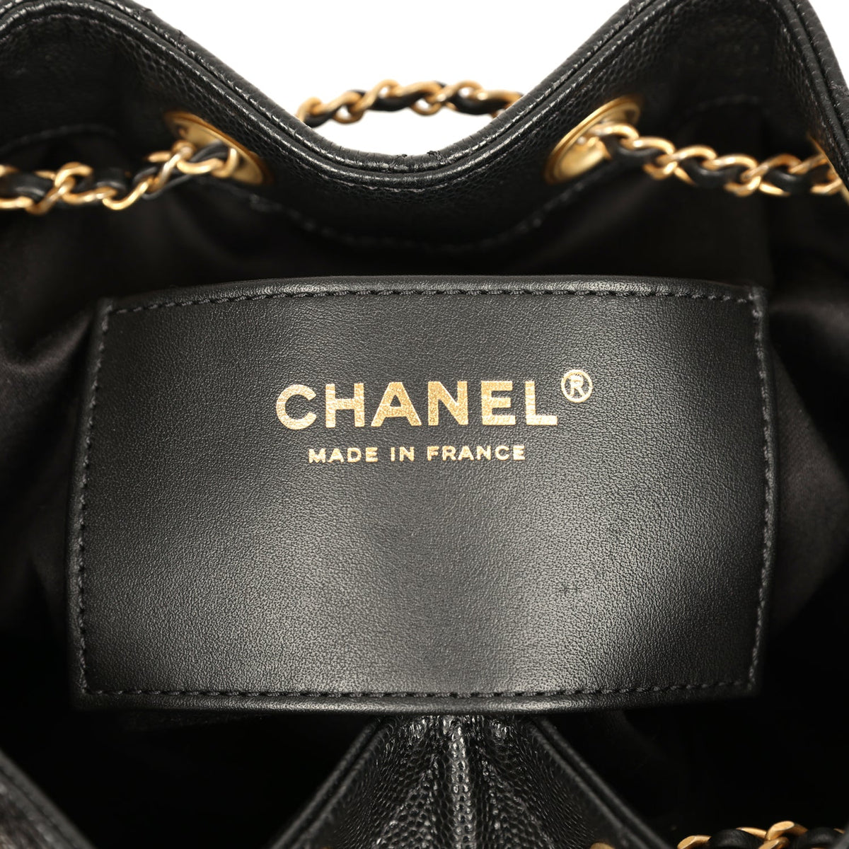 Pre-owned Chanel Mini 25 Hobo Bag Black Caviar Antique Gold Hardware