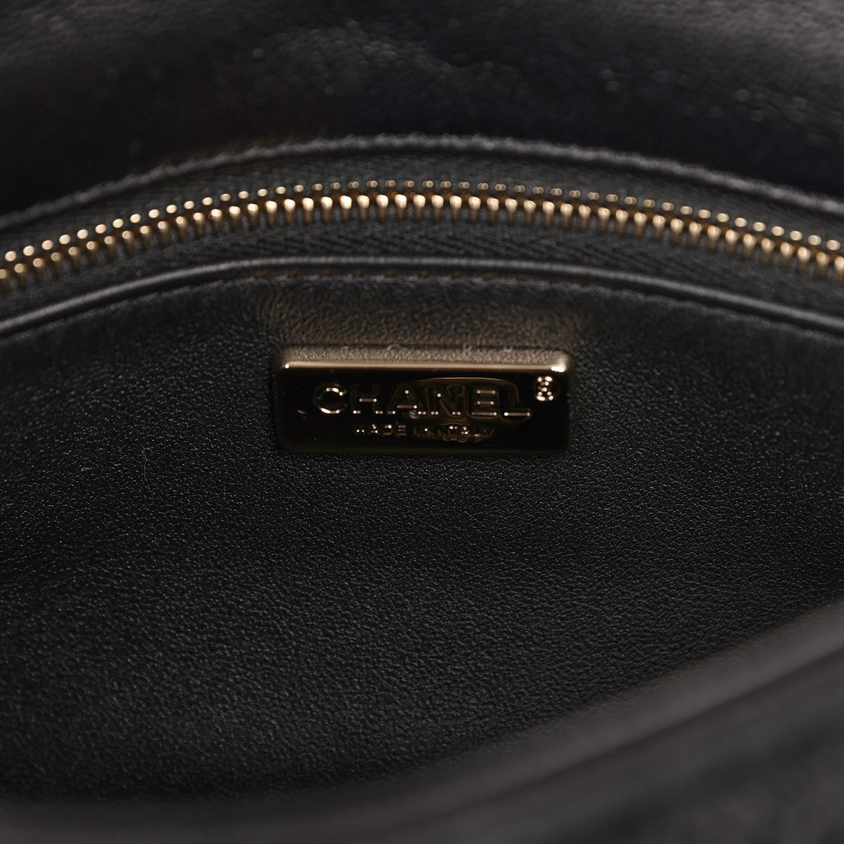 Chanel Mini "Coco Boho" Flap Bag Black Crochet Light Gold Hardware