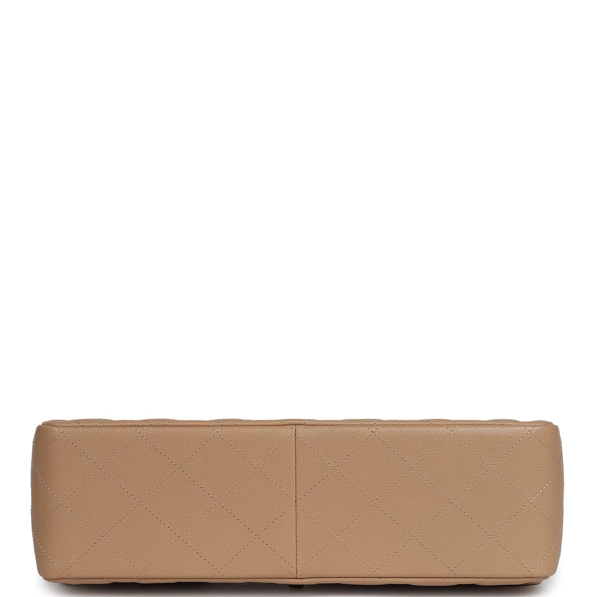 Chanel Jumbo Classic Double Flap Bag Dark Beige Caviar Gold Hardware