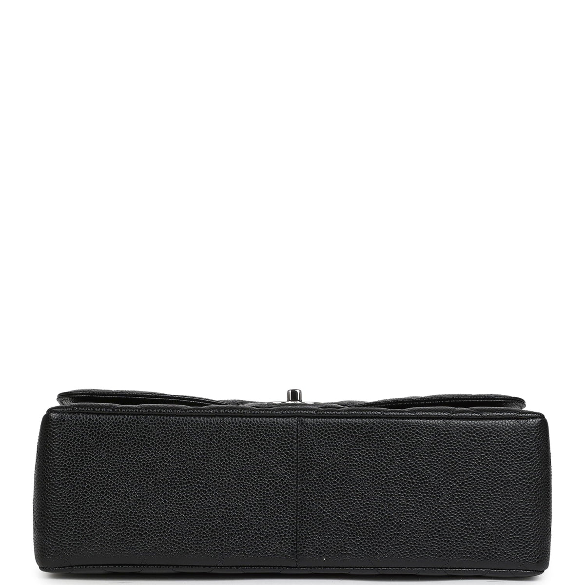 Chanel Jumbo Classic Double Flap Bag Black Caviar Silver Hardware